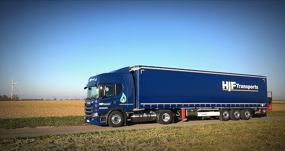 vrachtwagens op vloeibaar aardgas (LNG)