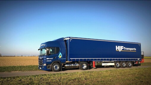 vrachtwagens op vloeibaar aardgas (LNG)
