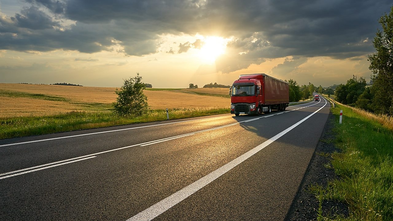 vehicle moving around on a sunny day