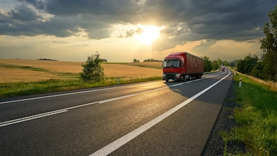 vehicle moving around on a sunny day