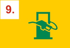 Pompe à essence et pistolet