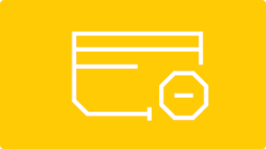 Kaart met het pictogram van het blokteken