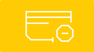 Kaart met het pictogram van het blokteken