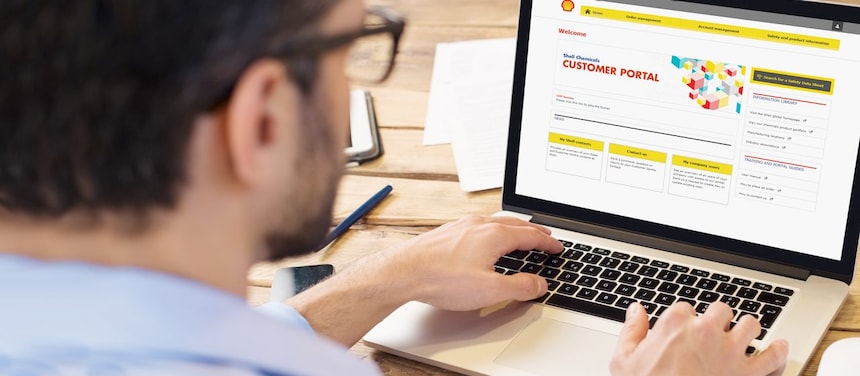 man working on laptop