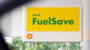 FuelSave-bord in een tankstation