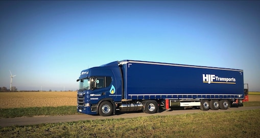 vrachtwagens op vloeibaar aardgas (LNG)
