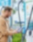 Man at shell recharge charge station