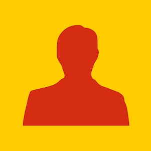 Silhouet van een man