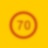 Teken snelheidslimiet 70