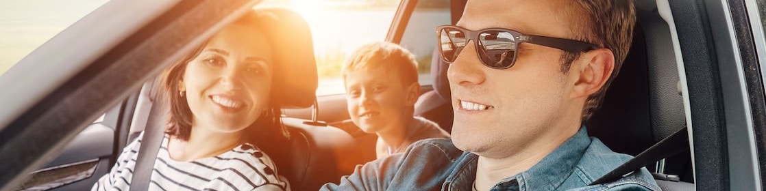 Family inside Car