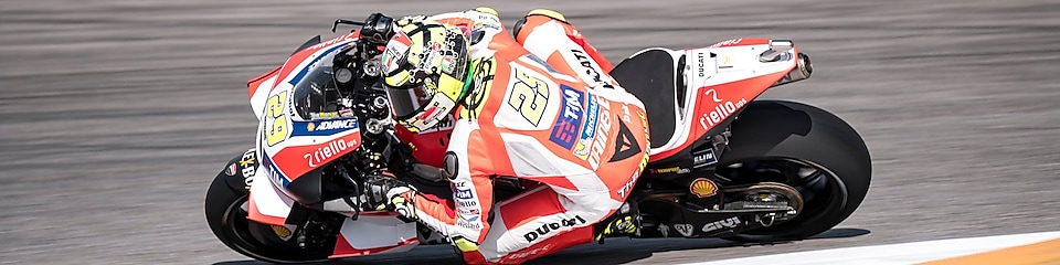 Ducati-coureur in de MotoGP
