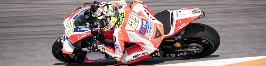 Ducati-coureur in de MotoGP