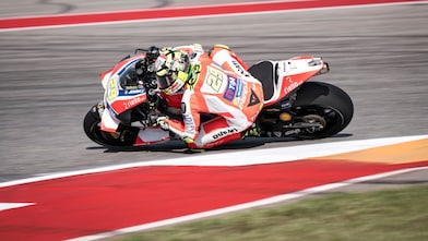Ducati-coureur in de MotoGP